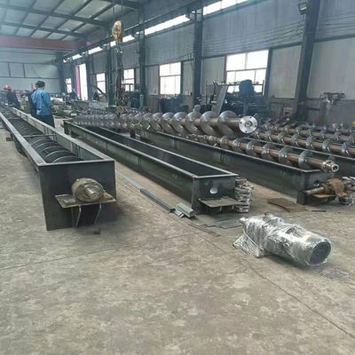 Transporte de parafuso industrial da calha SUS304 de U para o transtorte esmagado da lama da grão