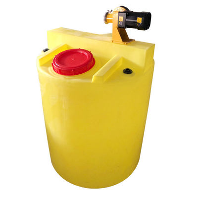 dose de mistura plástica inferior de PAM Dissolving Sewage Treatment Reagent da cubeta do plano do PE 200L