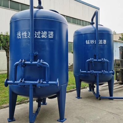 A areia de quartzo dos SS filtra multi meios da areia rasa automática do manganês do carbono ativado