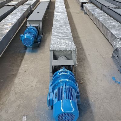 tipo transporte shaftless de 3m3/h U da espiral do eixo da lama da alimentação do transporte de parafuso do aço carbono