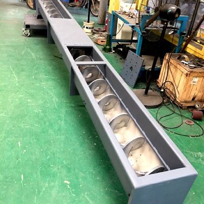 Transporte de correia em forma de u Shaftless do parafuso para o carbono Ash Concrete da lama da grão do almofariz