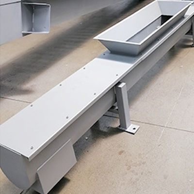Transporte de correia em forma de u Shaftless do parafuso para o carbono Ash Concrete da lama da grão do almofariz
