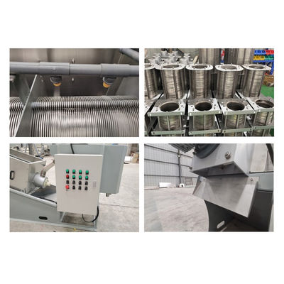 Máquina de Desidratação de Lodo Tipo Parafuso Automático Completo Separação de Líquido Sólido