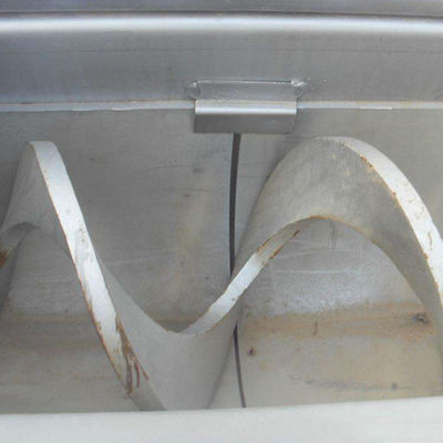 Transportador de parafuso sem eixo horizontal de lodo de aço carbono móvel