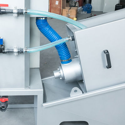 Máquina de desaguamento de lodo tipo espiral prensa de parafuso SS 304 Material