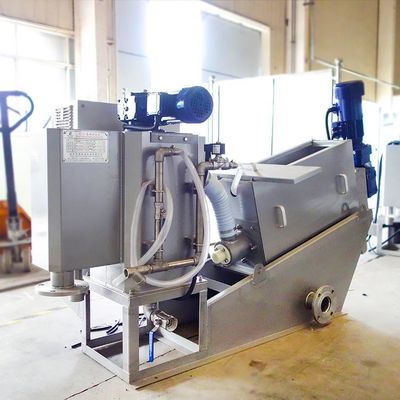 Prensa helicoidal Equipamento de desidratação de lodo de usina química totalmente automático