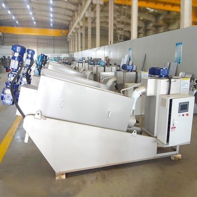 Prensa helicoidal Equipamento de desidratação de lodo de usina química totalmente automático