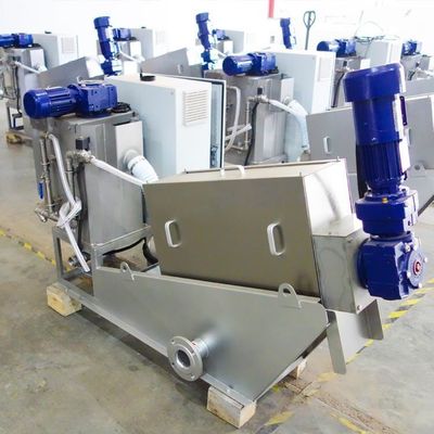 Prensa helicoidal Equipamento de desidratação de lodo de usina química totalmente automático