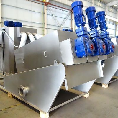 Prensa helicoidal Equipamento de desidratação de lodo de usina química totalmente automático