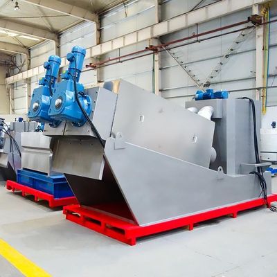 Prensa helicoidal Equipamento de desidratação de lodo de usina química totalmente automático