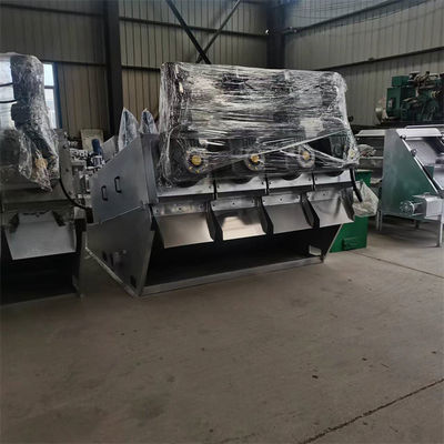 Máquina de Desidratação de Lodo de Prensa de Parafuso de Aço Inoxidável Espessamento Integrado