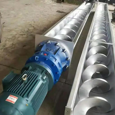 Parafuso transportador de pellets de aço inoxidável sem eixo helicoidal helicoidal