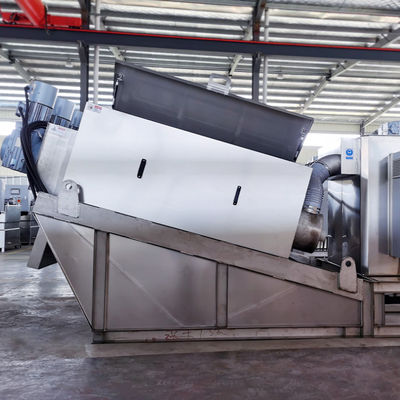 Máquina de secagem Volute automática de secagem do equipamento da lama da imprensa de parafuso