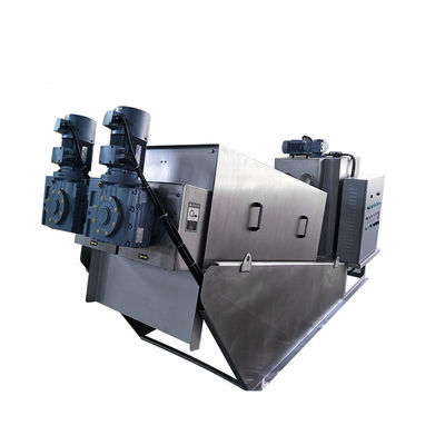 Taxa alta de secagem da desidratação da máquina da lama SS304 espiral automática