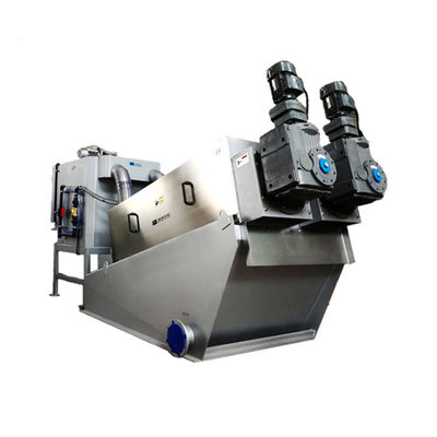 Taxa alta de secagem da desidratação da máquina da lama SS304 espiral automática