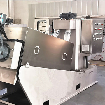 Taxa alta de secagem da desidratação da máquina da lama SS304 espiral automática