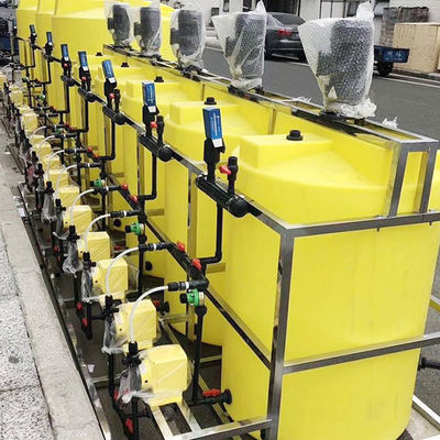 Floculante de dose automático integrado do inibidor da escala do tratamento da água do equipamento