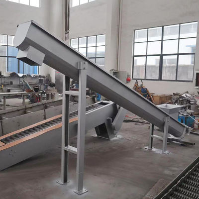 Transporte de parafuso de aço inoxidável de Shaftless para o transporte espiral da grão do pó