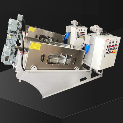 Sistema espiral de aço inoxidável automático completo 2.23kw 380Volt do desidratador da lama