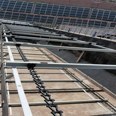 Equipamento não metálico 0.37kw do raspador de lama da corrente para a planta de tratamento de esgotos urbana