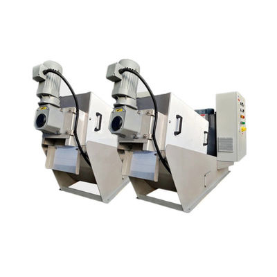 Corrida automática de secagem da máquina 2.25kw da lama da imprensa de parafuso SS304/316