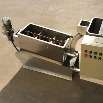 Corrida automática de secagem da máquina 2.25kw da lama da imprensa de parafuso SS304/316
