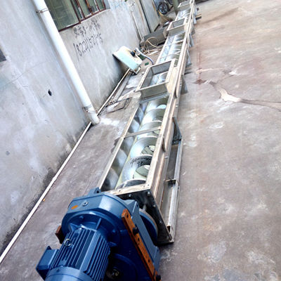 Transporte espiral de aço inoxidável 1~100m do eixo helicoidal do pó do transporte da calha de SS316 U