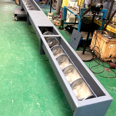 Transporte espiral de aço inoxidável 1~100m do eixo helicoidal do pó do transporte da calha de SS316 U