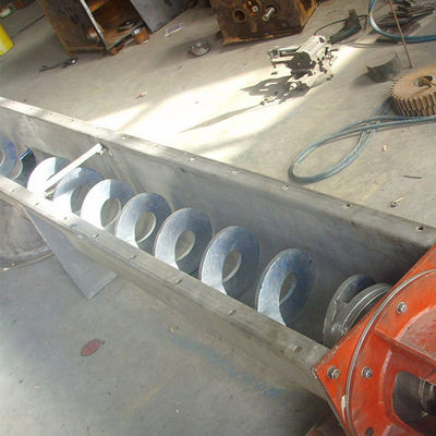 Transporte de aço inoxidável 12t/H da espiral do transporte de parafuso da velocidade ajustável