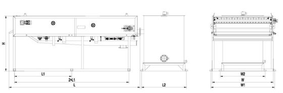 espessador da lama da gravidade de 500mm, espessador da correia da gravidade 5m3/h