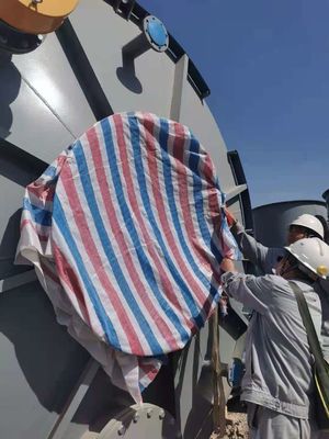 silos plásticos do armazenamento da pelota de 8.5m, tanque de armazenamento do silo 4T