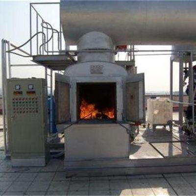 5Kw desperdiçam o controle de temperatura ajustável da máquina do incinerador