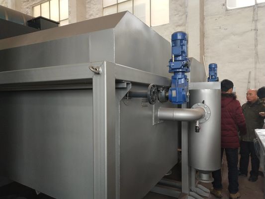 Equipamento de secagem da pasta de aço inoxidável, tratamento de águas residuais da imprensa da correia 10m3/h