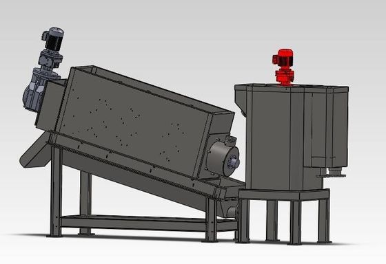 categoria industrial de secagem empilhada 100mm da máquina da lama do parafuso