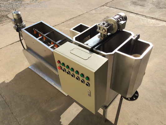 categoria industrial de secagem empilhada 100mm da máquina da lama do parafuso