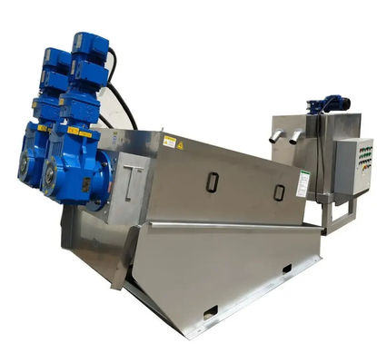 Imprensa de secagem de engrossamento da lama Volute do sistema da lama da limpeza de auto