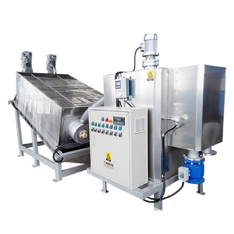 10m3/H enlameiam o empilhador integrado de secagem do parafuso da imprensa da concentração da filtragem da máquina separação líquida contínua