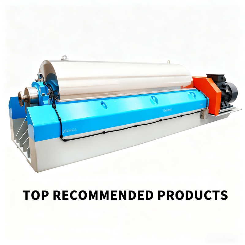 Centrífuga de decantador horizontal de lama de alta velocidade para separação precisa de componentes pesados e leves