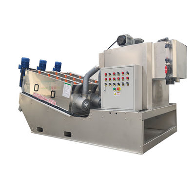 Máquina de secagem da lama Volute da imprensa de parafuso para a planta de tratamento da água da água de esgoto