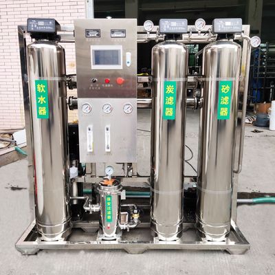 Purificador automático de água pura RO Deionizado Equipamento de água macia 500l/H Equipamento de tratamento de água