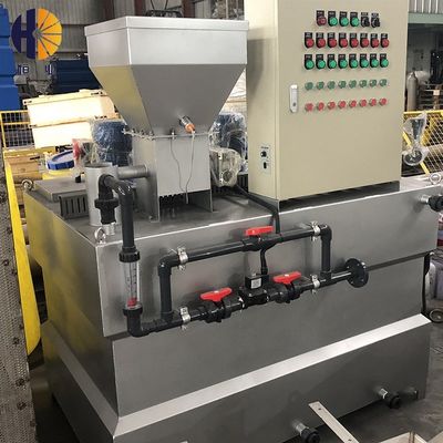 Tratamento de águas residuais automático de SS304 PAM Integrated Dosing System 1000l/H