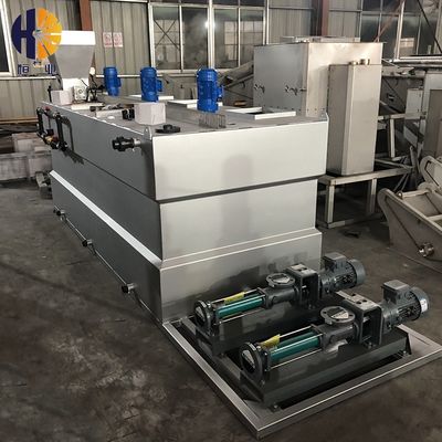Tratamento de águas residuais automático de SS304 PAM Integrated Dosing System 1000l/H