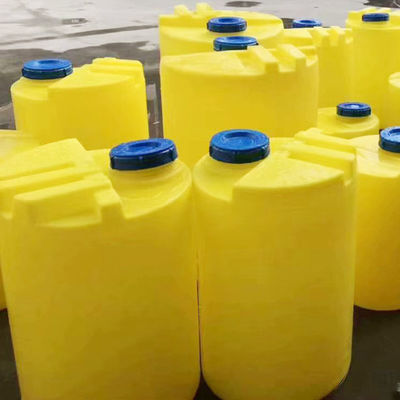 dose de mistura plástica inferior de PAM Dissolving Sewage Treatment Reagent da cubeta do plano do PE 200L
