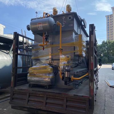 O fluxo horizontal de aço inoxidável DAF Dissolved Air Flotation Machine integrou 50m3/H