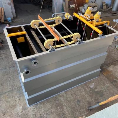 O fluxo horizontal de aço inoxidável DAF Dissolved Air Flotation Machine integrou 50m3/H