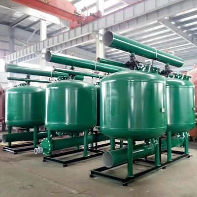 A areia de quartzo dos SS filtra multi meios da areia rasa automática do manganês do carbono ativado