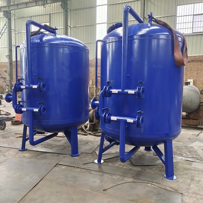 A areia rasa de quartzo ativou o remoinho automático do filtro de aço inoxidável do carbono