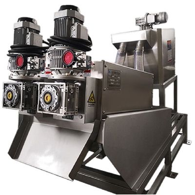10m3/H enlameiam o empilhador integrado de secagem do parafuso da imprensa da concentração da filtragem da máquina separação líquida contínua