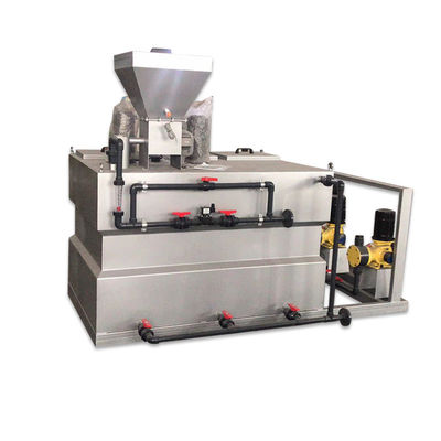 Tratamento de águas residuais industrial de dose automático integrado de aço inoxidável do sistema