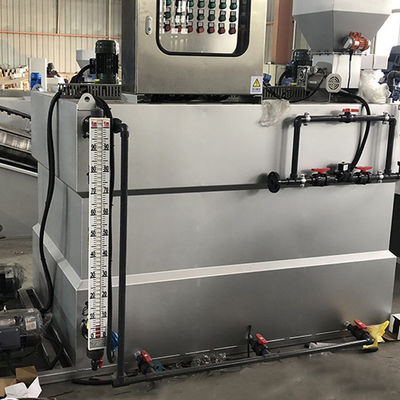 Tratamento de águas residuais industrial de dose automático integrado de aço inoxidável do sistema